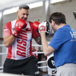 12.07.2022. Kielce. Trening medialny boksera Andrzeja Wawrzyka / Fot. Wiktor Taszłow - Radio Kielce