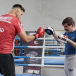 12.07.2022. Kielce. Trening medialny boksera Andrzeja Wawrzyka / Fot. Wiktor Taszłow - Radio Kielce