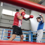 12.07.2022. Kielce. Trening medialny boksera Andrzeja Wawrzyka / Fot. Wiktor Taszłow - Radio Kielce