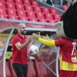 13.07.2022 Kielce. Prezentacja Korony Kielce . Na zdjęciu (z lewej): Sasa Balić / Fot. Wiktor Taszłow - Radio Kielce