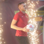 13.07.2022 Kielce. Prezentacja Korony Kielce. Na zdjęciu: Adam Deja / Fot. Wiktor Taszłow - Radio Kielce
