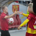 13.07.2022 Kielce. Prezentacja Korony Kielce. Na zdjęciu: Jakub Górski / Fot. Wiktor Taszłow - Radio Kielce