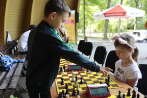 14.07.2022. Kielce. Wakacyjna Szkoła Szachowa Radia Kielce / Fot. Wiktor Taszłow - Radio Kielce