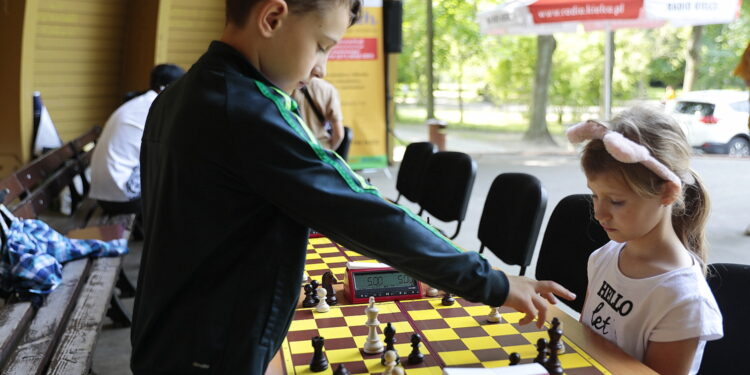 14.07.2022. Kielce. Wakacyjna Szkoła Szachowa Radia Kielce / Fot. Wiktor Taszłow - Radio Kielce