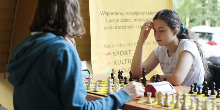 14.07.2022. Kielce. Wakacyjna Szkoła Szachowa Radia Kielce / Fot. Wiktor Taszłow - Radio Kielce