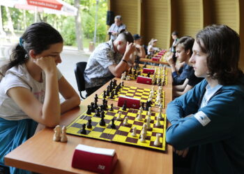 14.07.2022. Kielce. Wakacyjna Szkoła Szachowa Radia Kielce / Fot. Wiktor Taszłow - Radio Kielce