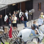 16.07.2022. Zamek w Chęcinach. Pokazy rycerzy Zakonu Krzyżackiego / Fot. Wiktor Taszłow - Radio Kielce