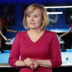 25.07.2022. Kielce. Konferencja minister Anny Krupki w klubie bilardowym. Na zdjęciu: Anna Krupka / Fot. Wiktor Taszłow - Radio Kielce