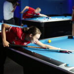 25.07.2022. Kielce. Konferencja minister Anny Krupki w klubie bilardowym. / Fot. Wiktor Taszłow - Radio Kielce