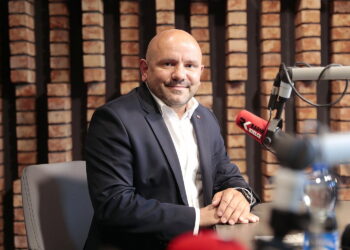 Na zdjęciu: Mariusz Gosek - prezes Solidarnej Polski w regionie / Fot. Wiktor Taszłow - Radio Kielce