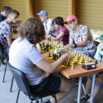 Adrian Ciepliński najlepszy w blitzu - Radio Kielce 28.07.2022. Kielce. Park Miejski. Wakacyjna Szkoła Szachowa Radia Kielce / Fot. Wiktor Taszłow - Radio Kielce