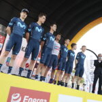 209.07.2022. Kielce. Rynek. Prezentacja kolarzy startujących w 79. Tour de Pologne / Fot. Wiktor Taszłow - Radio Kielce