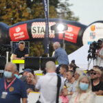 209.07.2022. Kielce. Rynek. Prezentacja kolarzy startujących w 79. Tour de Pologne / Fot. Wiktor Taszłow - Radio Kielce