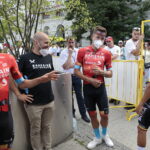 209.07.2022. Kielce. Rynek. Prezentacja kolarzy startujących w 79. Tour de Pologne / Fot. Wiktor Taszłow - Radio Kielce