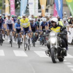 02.07.2022 Kielce. Kolarski Międzynarodowy Wyścig Solidarności i Olimpijczyków. Start honorowy