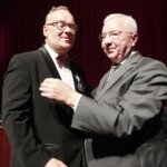 02.07.2022. Busko-Zdrój. Inauguracja 28. Międzynarodowego Festiwalu Muzycznego im. Krystyny Jamroz. Na zdjęciu (od lewej): Artur Jaroń - dyrektor artystyczny festiwalu i Krzysztof Lipiec - pełnomocnik kieleckiego okręgu Prawa i Sprawiedliwości / Fot. Jarosław Kubalski - Radio Kielce