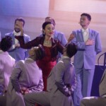 02.07.2022. Busko-Zdrój. Inauguracja 28. Międzynarodowego Festiwalu Muzycznego im. Krystyny Jamroz. Na zdjęciu (w środku): Grażyna Brodzińska / Fot. Jarosław Kubalski - Radio Kielce