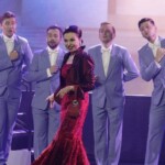 02.07.2022. Busko-Zdrój. Inauguracja 28. Międzynarodowego Festiwalu Muzycznego im. Krystyny Jamroz. Na zdjęciu (w środku): Grażyna Brodzińska / Fot. Jarosław Kubalski - Radio Kielce