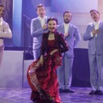 02.07.2022. Busko-Zdrój. Inauguracja 28. Międzynarodowego Festiwalu Muzycznego im. Krystyny Jamroz. Na zdjęciu (w środku): Grażyna Brodzińska / Fot. Jarosław Kubalski - Radio Kielce