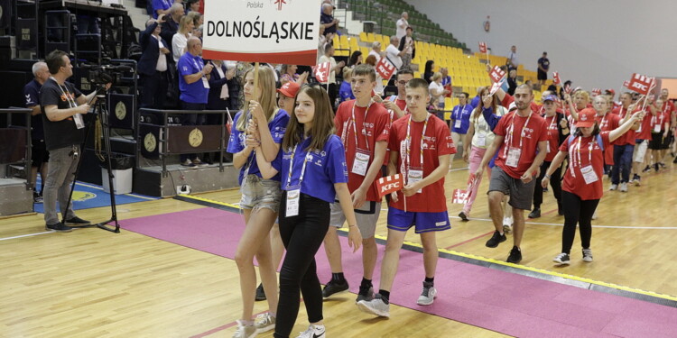 06.07.2022 Kielce. Hala Legionów. Zakończenie XII Ogólnopolskich Letnich Igrzysk Olimpiad Specjalnych