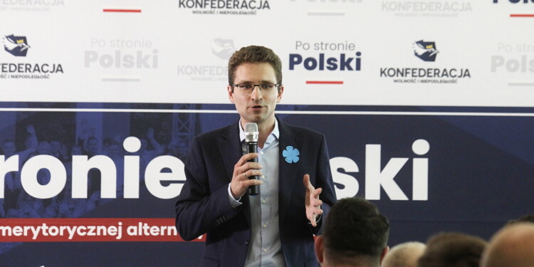 11.07.2022 Kielce. Spotkanie działaczy Konfederacji z sympatykami. Na zdjęciu Michał Wawer /Fot. Jarosław Kubalski