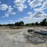 27.07.2022. Ostrowiec Świętokrzyski. Skrzyżowanie ul. 11 listopada i ul. Samsonowicza. Miejsce, w którym wybudowane będzie rondo turbinowe / Fot. Emilia Sitarska - Radio Kielce