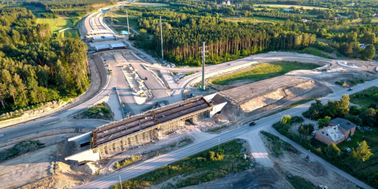 Budowa trasy S7. Odcinek Lesznowola - Tarczyn Północ / Fot. GDDKiA