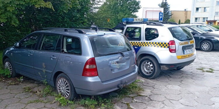 22.07.2022. Kielce. Skradzione auto. / Fot. Straż Miejska w Kielcach