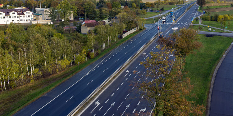 Trasa S7. Odcinek węzeł Siedlin - węzeł Załuski / Fot. GDDKiA