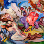 Obraz Stanisława Ignacego Witkiewicza, Nad przepaścią / Fot. Paweł Suchanek - Muzeum Narodowe w Kielcach