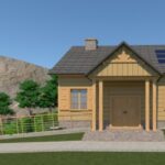 Chałupki. Chata garncarska. Wizualizacja / Fot. Urząd Miasta i Gminy w Morawicy