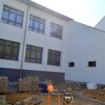 27.07.2022. Huta Nowa. Budowa sali gimnastycznej / Fot. Gmina Bieliny