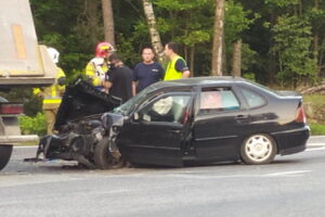 20.07.2022. Ruda Maleniecka. Wypadek / Fot. słuchacz Radia Kielce