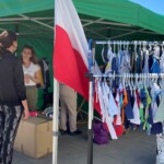 13.07.2022. Kielce. Akcja „Przynieś żywność lub środki czystości – w zamian weź ubranko” / Fot. Veronika Adamenko - Radio Kielce