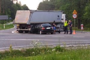 20.07.2022. Ruda Maleniecka. Wypadek / Fot. słuchacz Radia Kielce