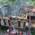10.07.2022. Sędziszów. Budynek basenu po pożarze / Fot. Jarosław Kubalski - Radio Kielce
