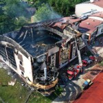 10.07.2022. Sędziszów. Budynek basenu po pożarze / Fot. Jarosław Kubalski - Radio Kielce