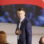 03.07.2022. Kielce. Wizyta Jarosława Kaczyńskiego. Na zdjęciu: poseł Bartłomiej Dorywalski / Fot. Jarosław Kubalski - Radio Kielce