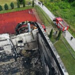 10.07.2022. Sędziszów. Budynek basenu po pożarze / Fot. Jarosław Kubalski - Radio Kielce