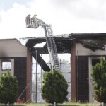 10.07.2022. Sędziszów. Budynek basenu po pożarze / Fot. Jarosław Kubalski - Radio Kielce