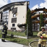 10.07.2022. Sędziszów. Budynek basenu po pożarze / Fot. Jarosław Kubalski - Radio Kielce