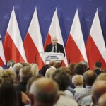 03.07.2022. Ostrowiec Świętokrzyski. Wizyta Jarosława Kaczyńskiego. Na zdjęciu: Jarosław Kaczyński - prezes PiS / Fot. Jarosław Kubalski - Radio Kielce