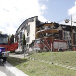 10.07.2022. Sędziszów. Budynek basenu po pożarze / Fot. Jarosław Kubalski - Radio Kielce