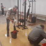 05.07.2022. Kielce. Świętokrzyski Klub Abstynentów „RAJ”. Efekty niewłaściwego odwodnienia i poprawianie błędu / Fot. ŚKA „RAJ”