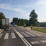 22.07.2022. Bieleckie Młyny. Potrącenie kobiety na przejściu dla pieszych / Fot. KMP w Kielcach