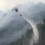 Czechy. Polscy strażacy w akcji gaśniczej / Fot. Państwowa Straż Pożarna