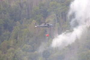 Czechy. Polscy strażacy w akcji gaśniczej / Fot. Państwowa Straż Pożarna