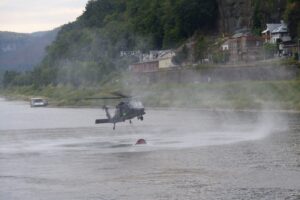 Czechy. Polscy strażacy w akcji gaśniczej / Fot. Państwowa Straż Pożarna