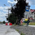 27.07.2022. Kielce. Przystanek tymczasowy przy Alei Solidarności / Fot. Wiktor Taszłow - Radio Kielce