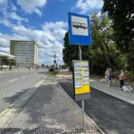 27.07.2022. Kielce. Przystanek tymczasowy przy ul. Sandomierskiej / Fot. Wiktor Taszłow - Radio Kielce